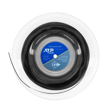 Dunlop Tennis String Explosive Bite (Durability + Spin) ATP Tour black 200m reel